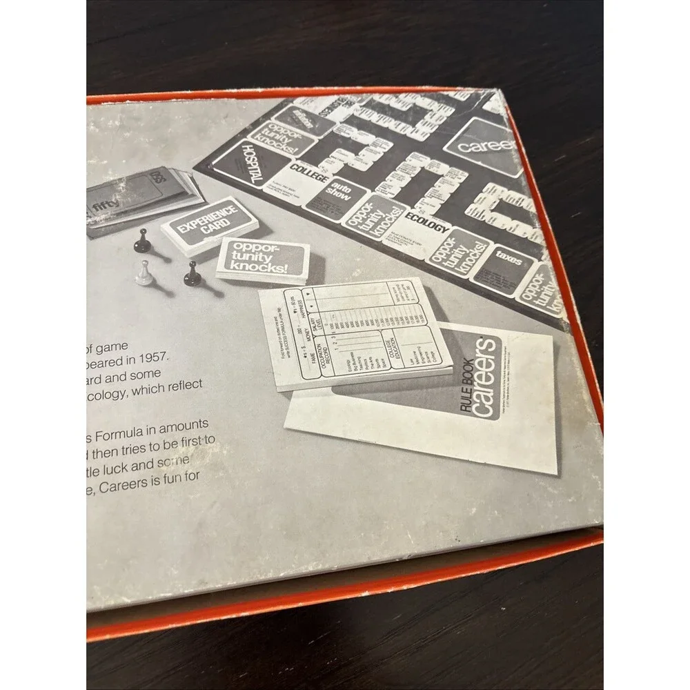 VINTAGE Careers Board Game  Parker Brothers 1971 Educational